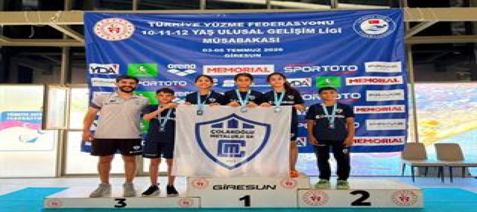 ÇOLAKOĞLU METALURJİ SPOR KULÜBÜ YÜZÜCÜLERİNDEN ULUSAL GELİŞİM LİGİ'NDE GURURLANDIRAN BAŞARI