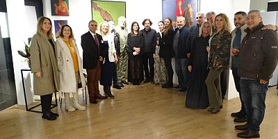 HAYDAR EKİNEK SERGİSİ SANATSEVERLERLE BULUŞTU